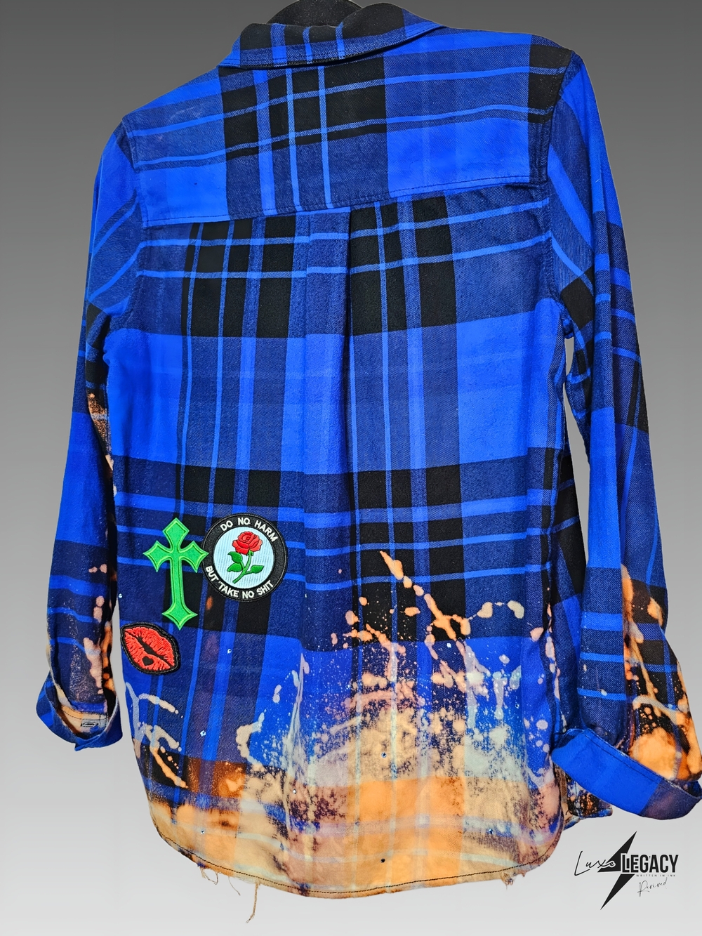 Custom Flannel with Graphic Patches